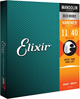 Elixir 11525 - Juego de cuerdas para mandolina.011-0.040