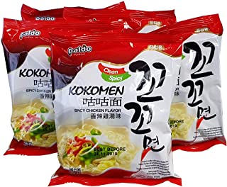 Kokomyun Hot Spicy Chicken Soup Noodle Ramen 4.23 Oz X 5 Packs