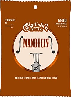 Martin M400 - Juego de cuerdas para mandolina de bronce.010-0.034