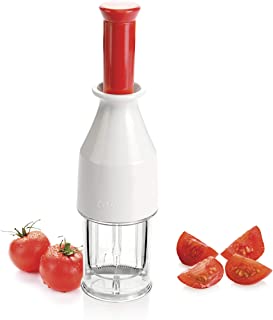 Tescoma 643557 Cortador DE Tomate Cherry Handy- Metal- Bianco-Trasparente